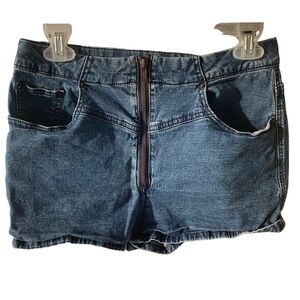 BDG Super High Rise Seam Short 30w Denim Blue Jean Shorts